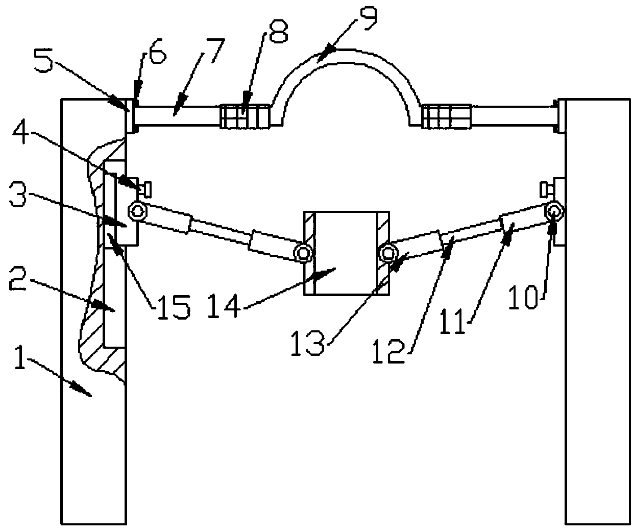 Safety protection type training device for chin up