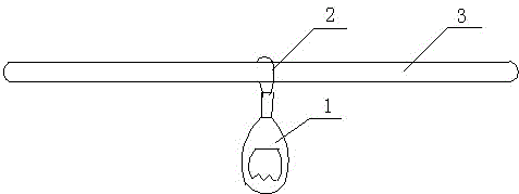 Bus pull handle capable of inhibiting bacterial infection