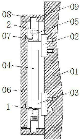 Fabricated building curtain wall mounting structure