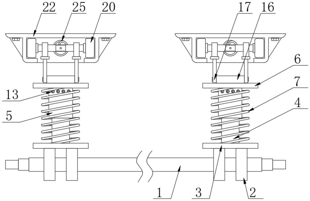 New energy automobile support with stable structure