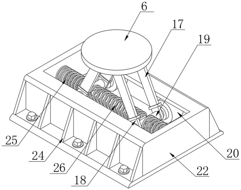 New energy automobile support with stable structure