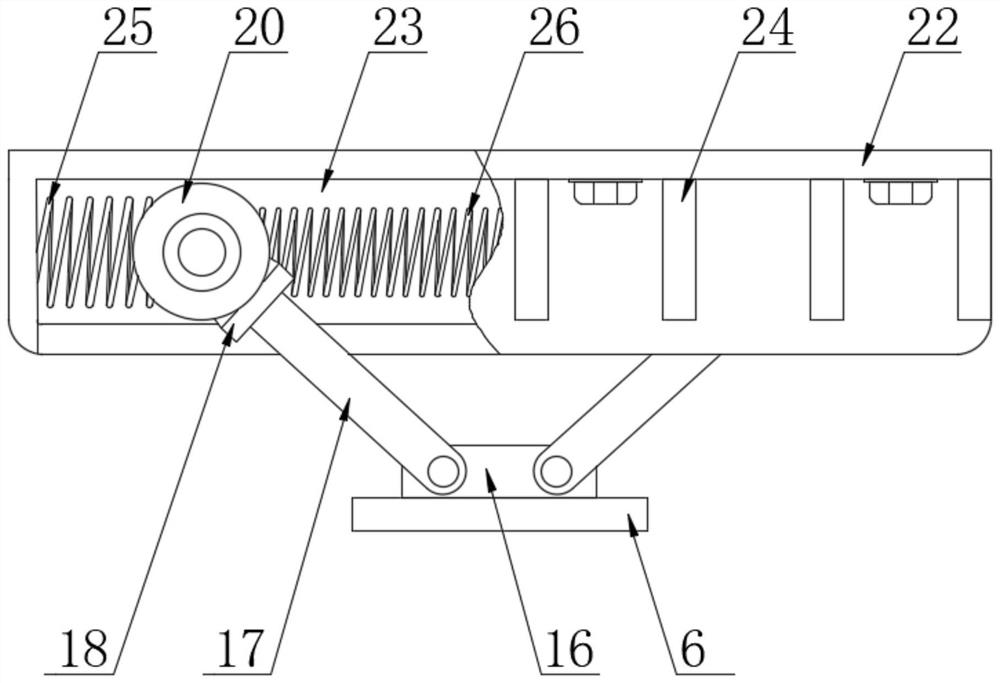 New energy automobile support with stable structure