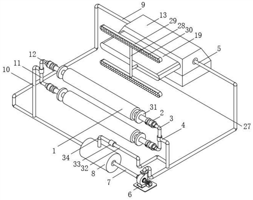 Rotary press water cooling system