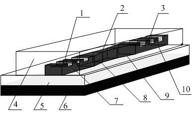 Tapered-waveguide-assisted cascade long-period waveguide grating sensor and preparation method thereof