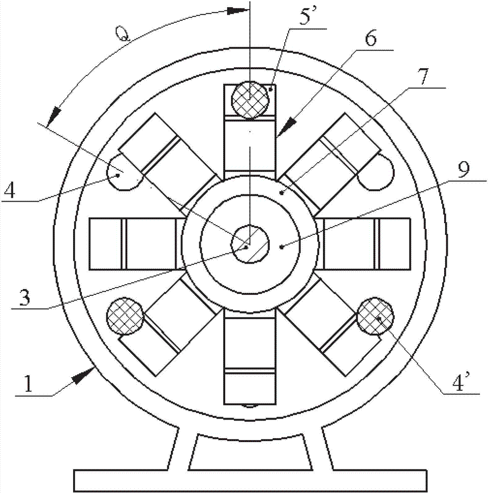 Shaft power generator based on axial flexural vibration of piezoelectric vibrator of cantilever beam