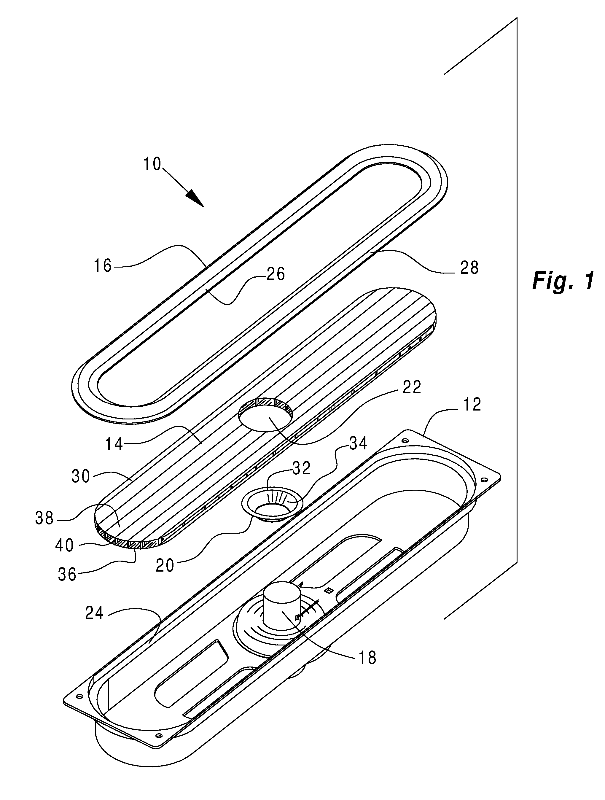 Speaker edge and resonator panel assembly