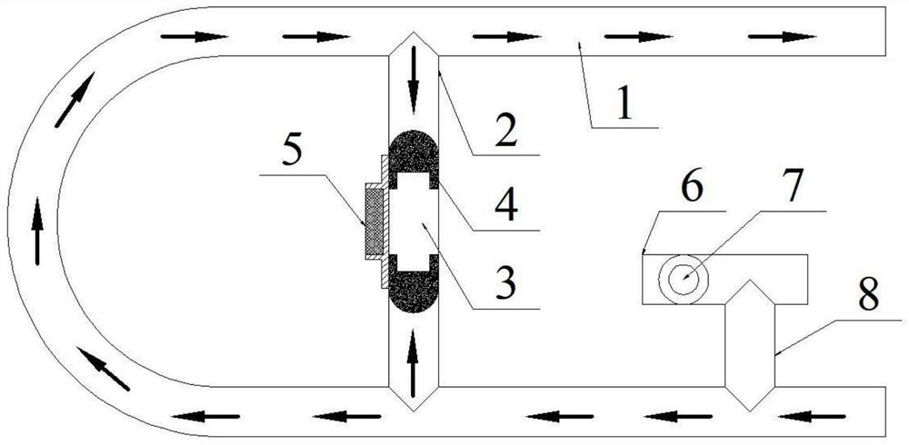 Device for active leakage of cooling liquid of power battery after collision and control method