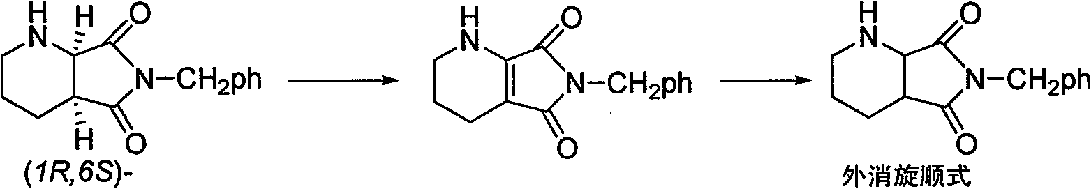 Process for producing racemic cis-8-benzyl-7, 9-dioxo-2, 8-diazabicyclo [4.3.0] nonyl hydride