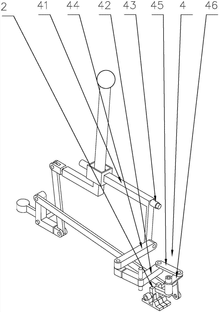 Four-wheel tractor shaft transmission system gearbox main variable speed control mechanism