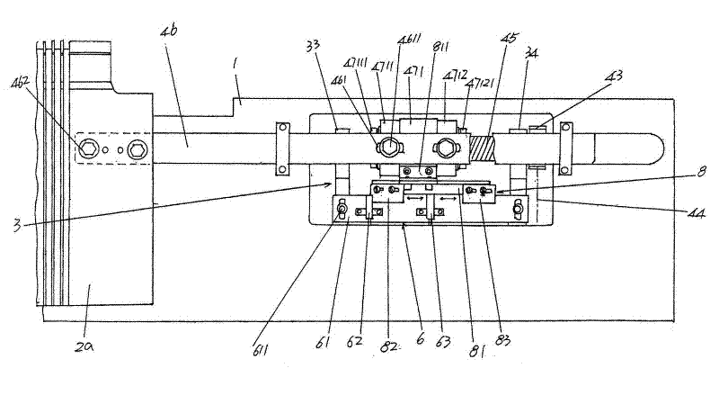 Horizontal moving mechanism for needle bed of computer flat knitting machine