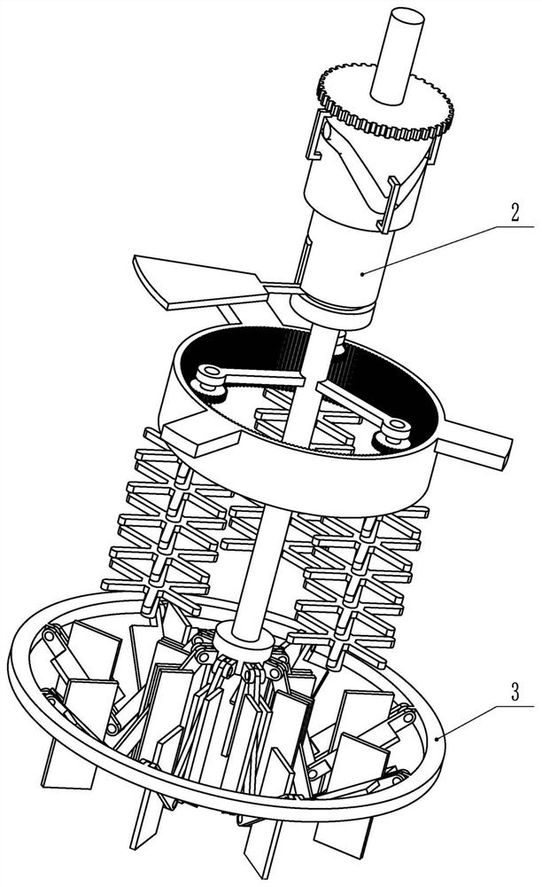 Sewage treatment device capable of fully stirring and mixing