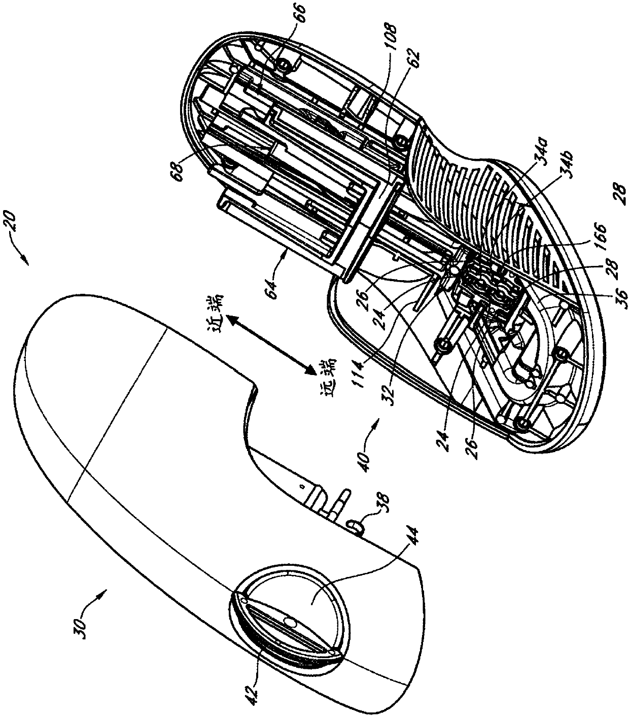 Transcutaneous analyte sensors, applicators therefor, and associated methods