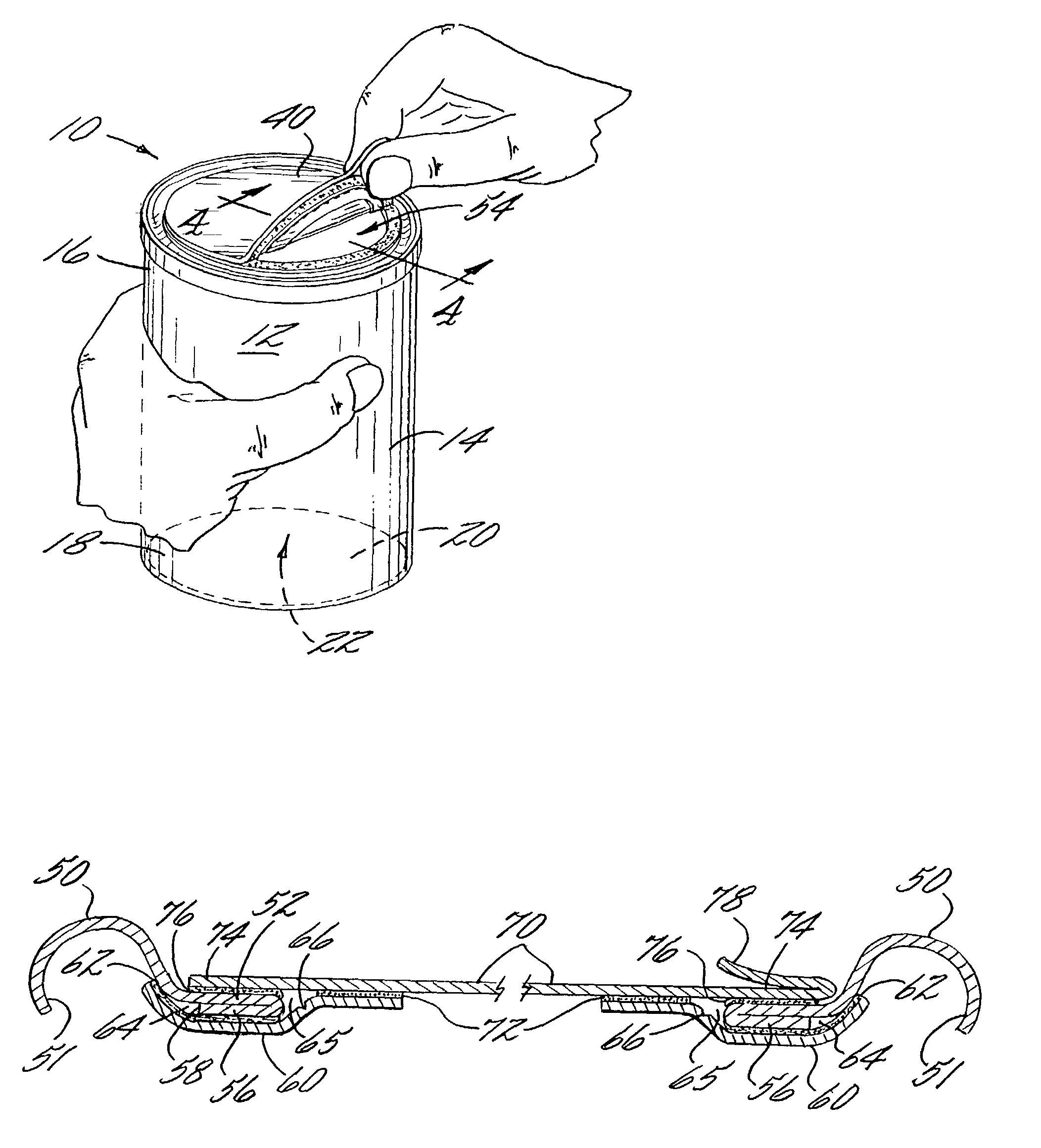 Easy-opening closure for retortable container