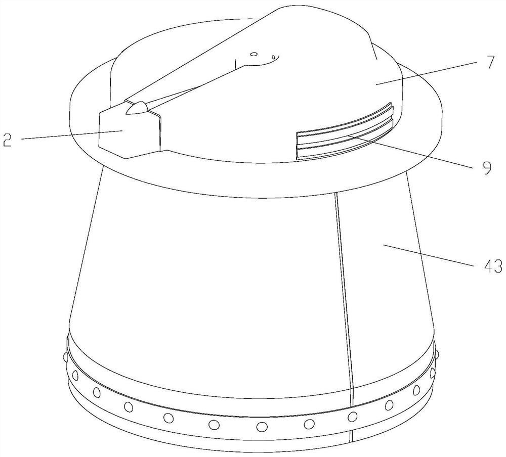 Self-navigation trolley for pushing loose materials