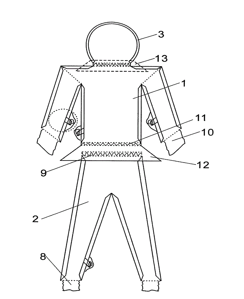 Multipurpose inflatable dress