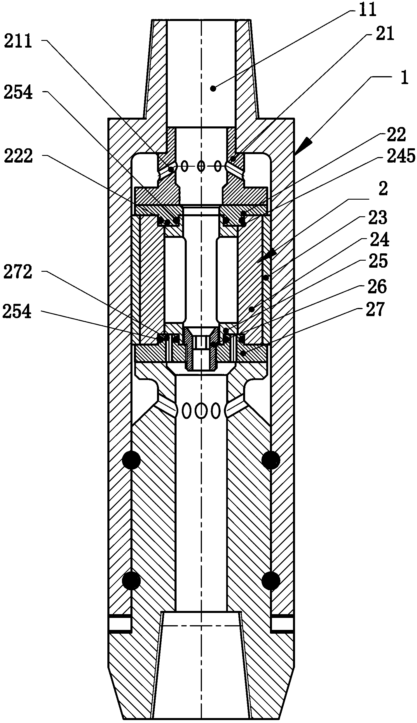 Water pressure torsional impact device for well drilling