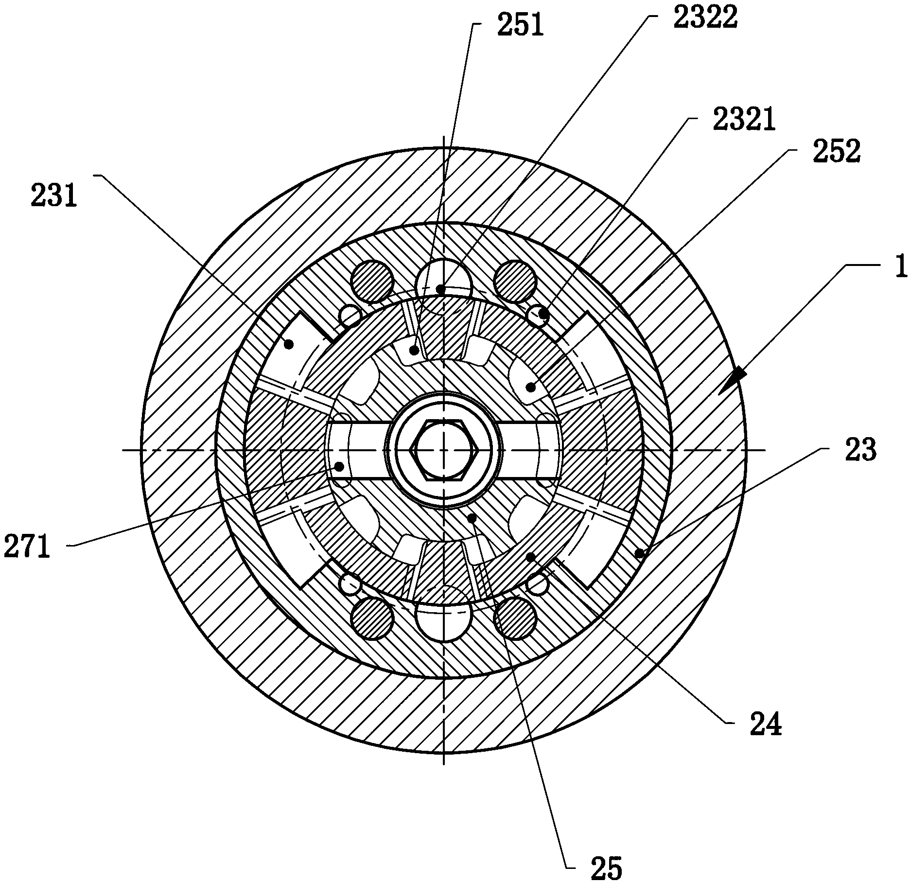 Water pressure torsional impact device for well drilling