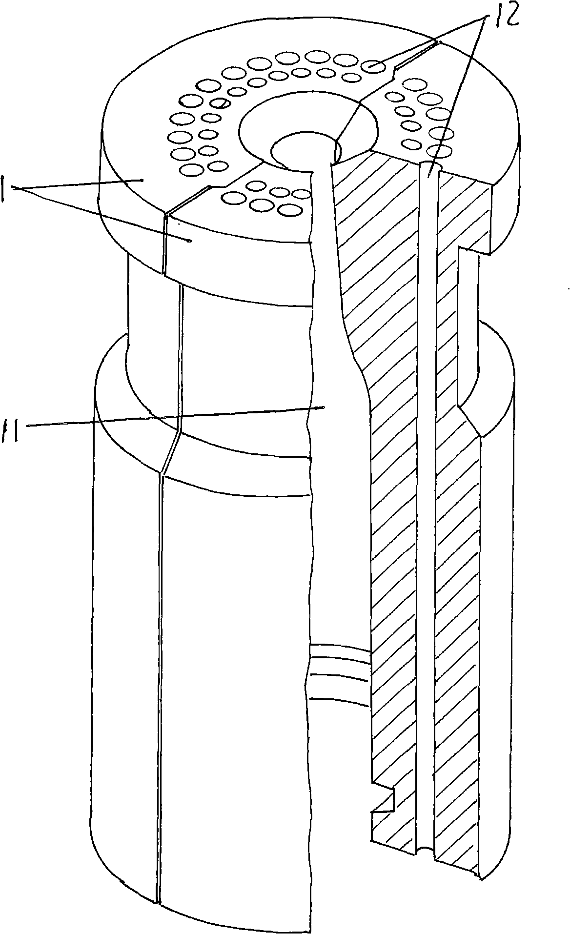 Mould for processing glass container