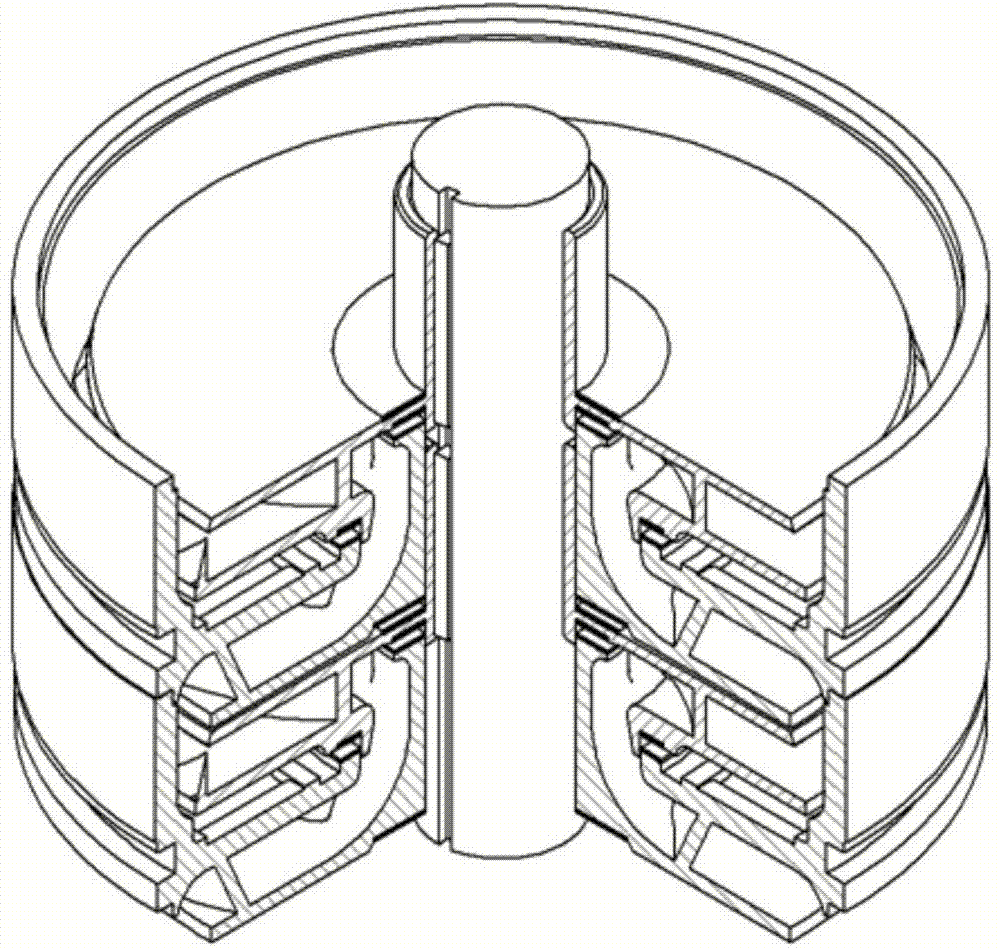 Automatic floating and lubricating type high-lift multistage pump