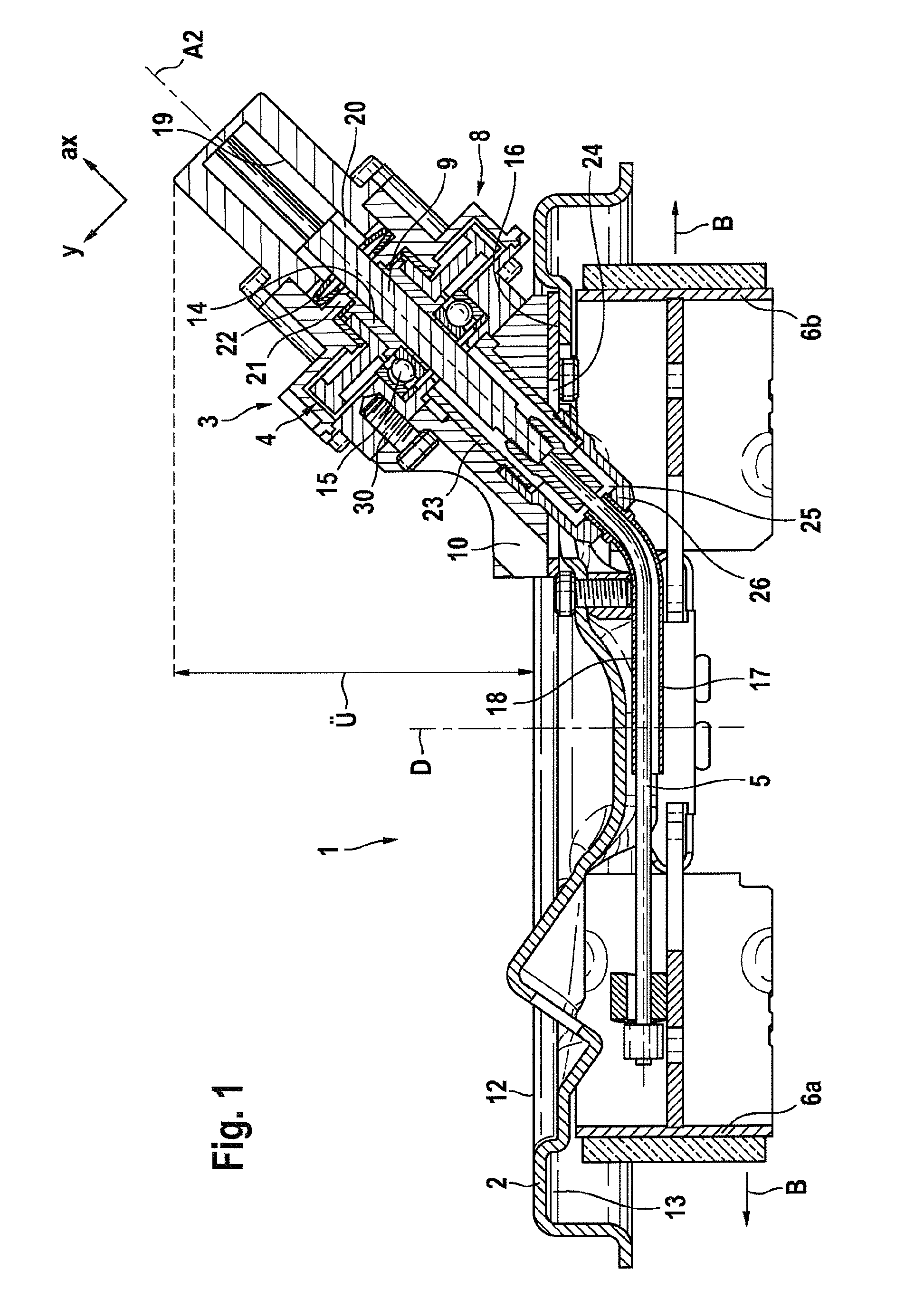 Drum brake which can be operated by an electric motor