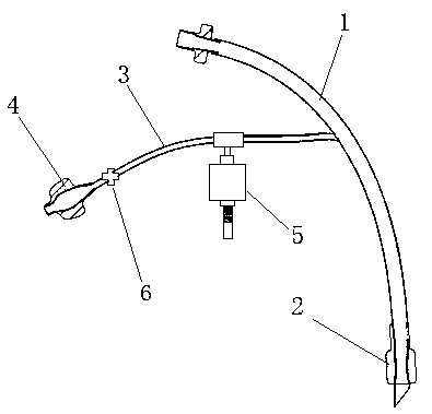 Tracheal cannula with air bag pressure monitoring function