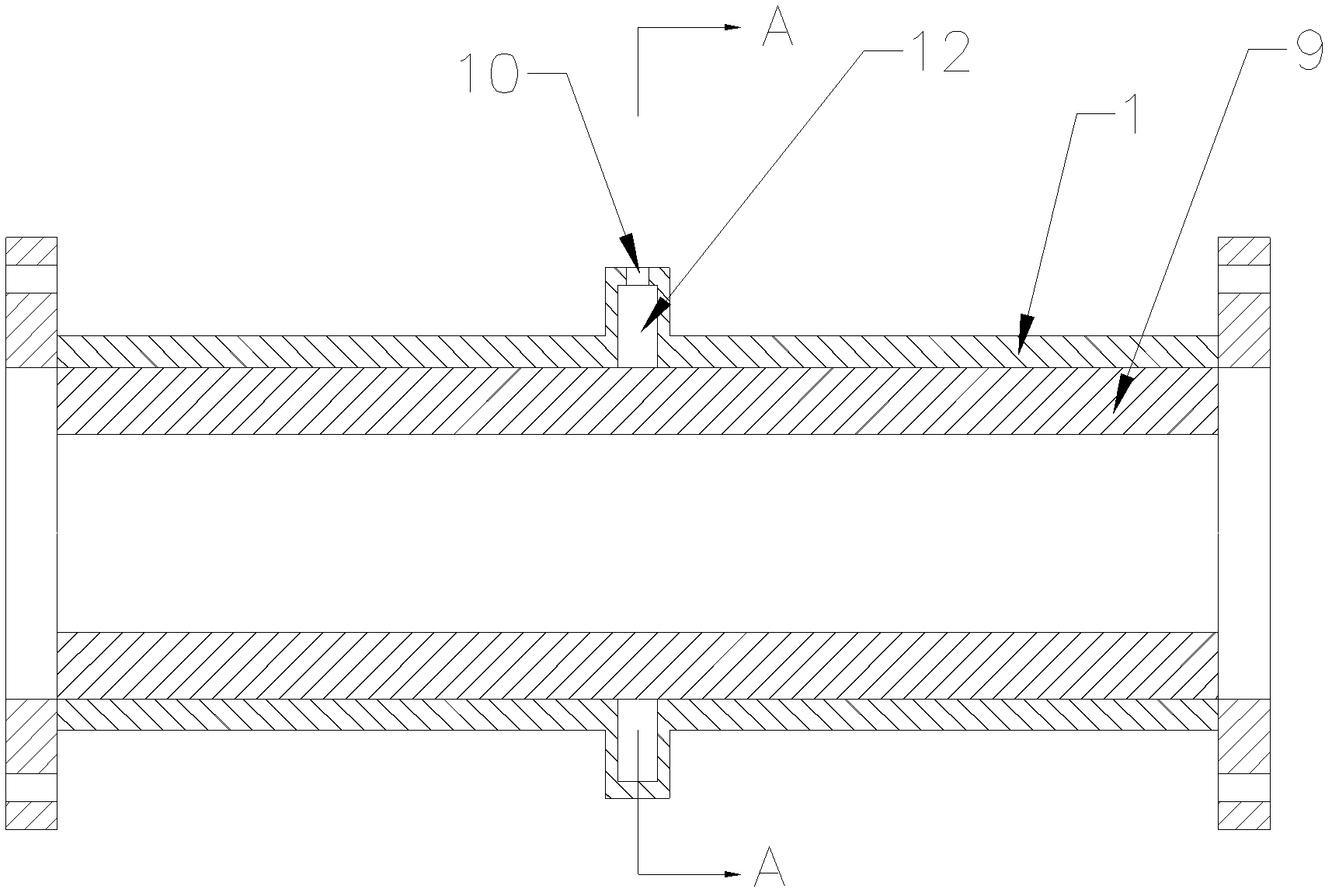 Gas supplementing device and ash removing system comprising same