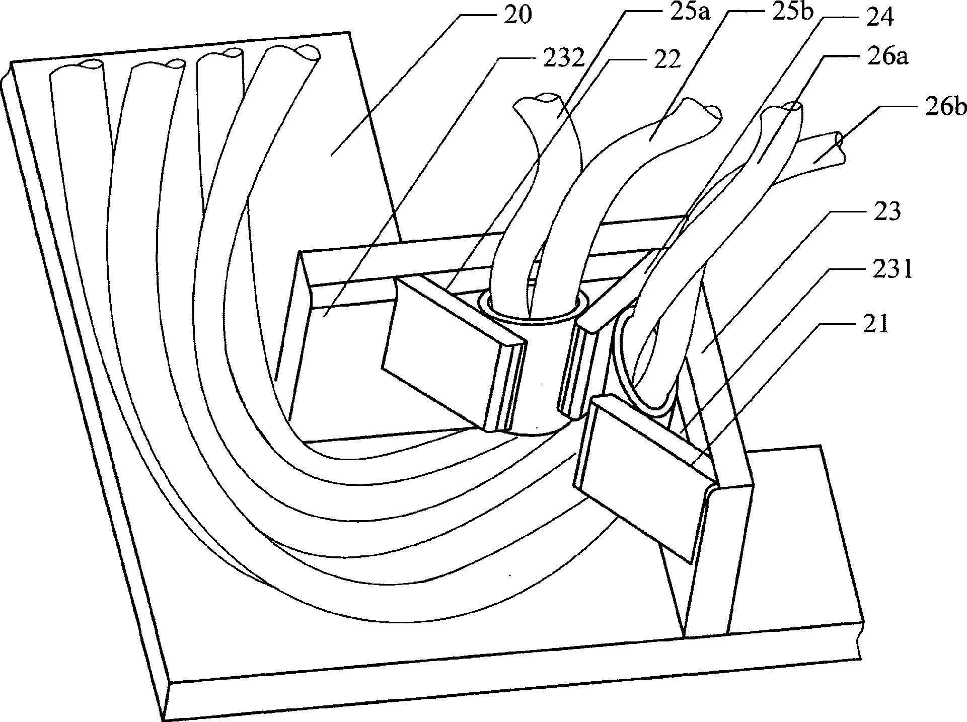 Fixed device for conductor and backlight module with the fixed device for liquid crystal display