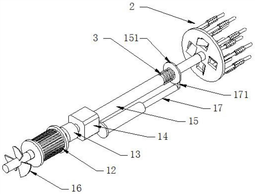 An underground sludge pipeline dredging device for building construction