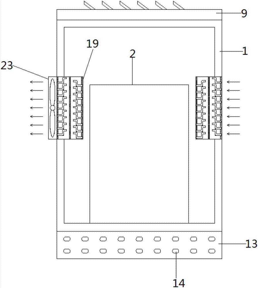 Outdoor multifunctional electric power cabinet for electric power engineering