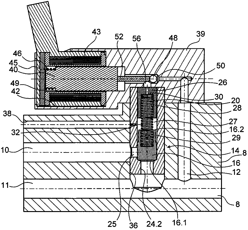 Device for controlling the fluid supply of a system