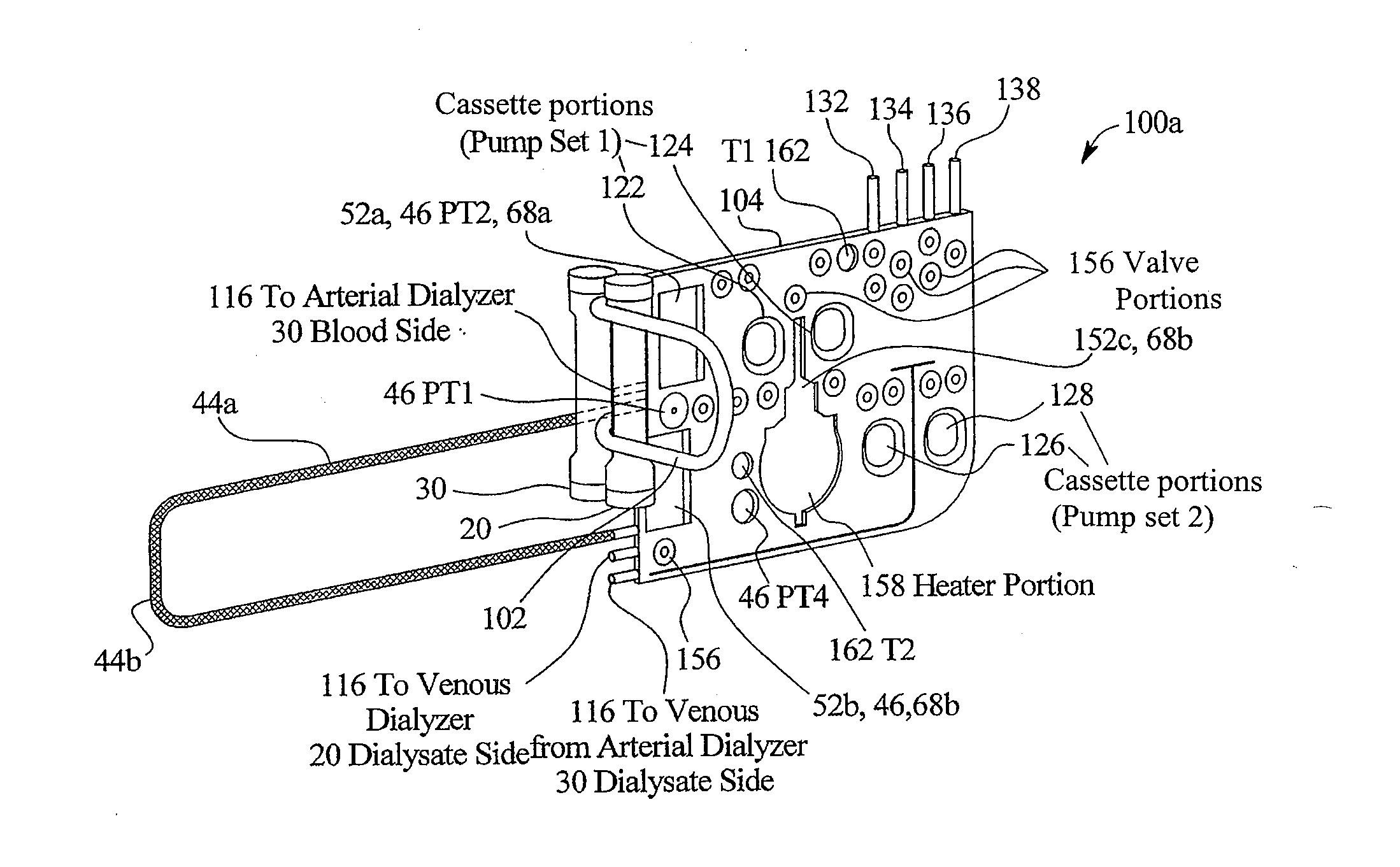 Balanced flow dialysis machine