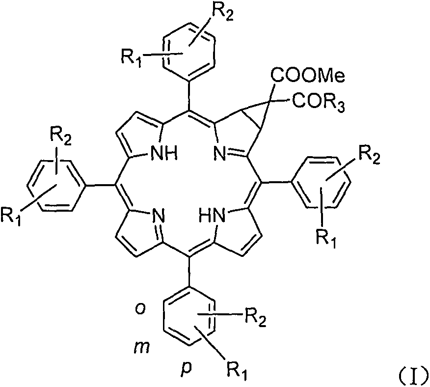 Tetraphenylmethylene chlorin compound, and preparation method and application thereof