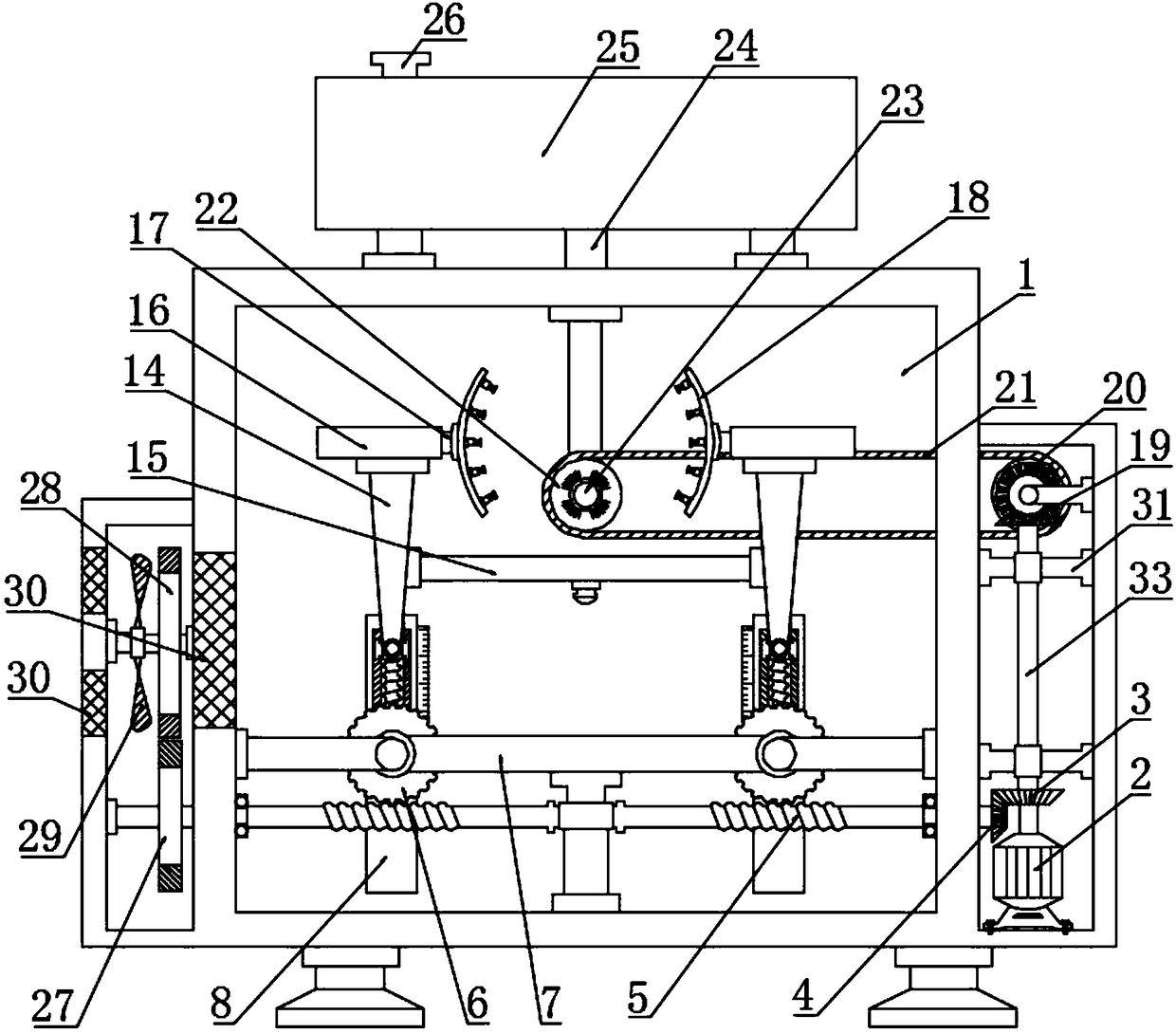 Adjustable-inner-diameter construction steel pipe cleaning device