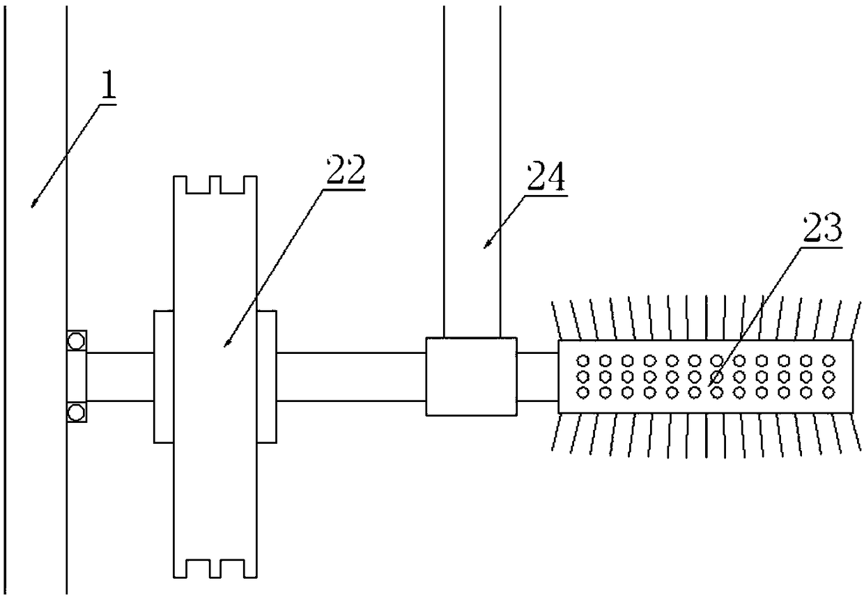 Adjustable-inner-diameter construction steel pipe cleaning device