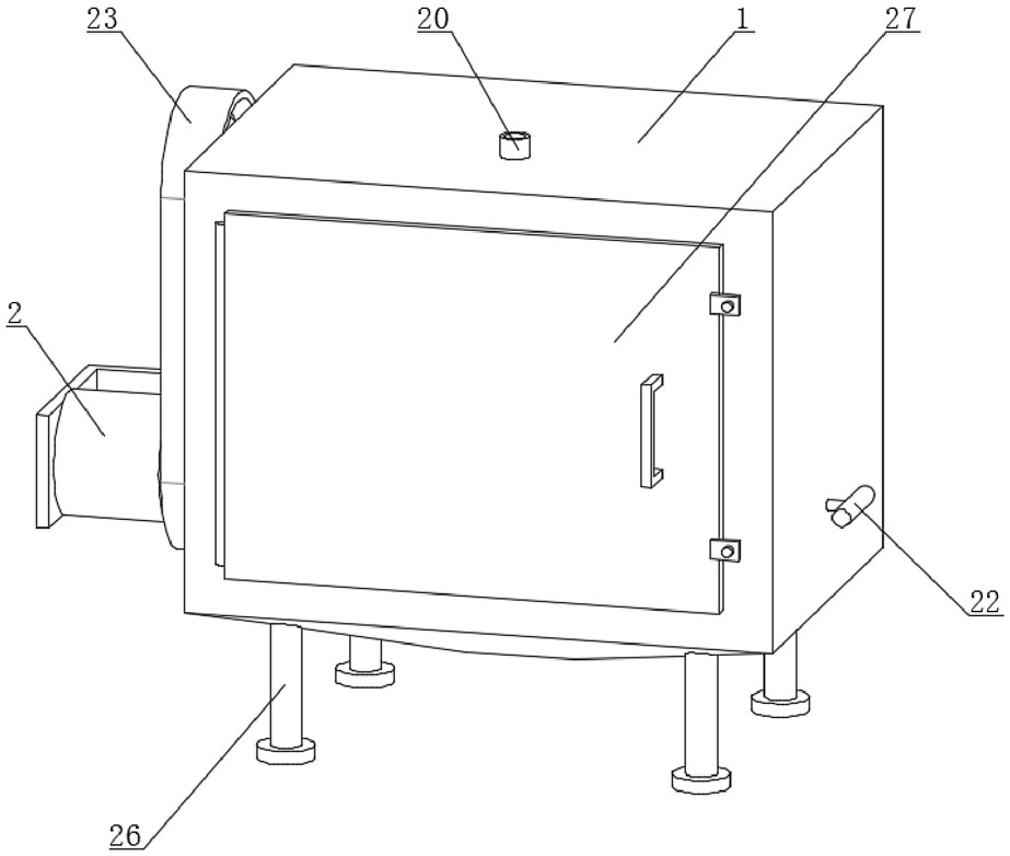 Filter element stain treatment device for reverse osmosis water treatment