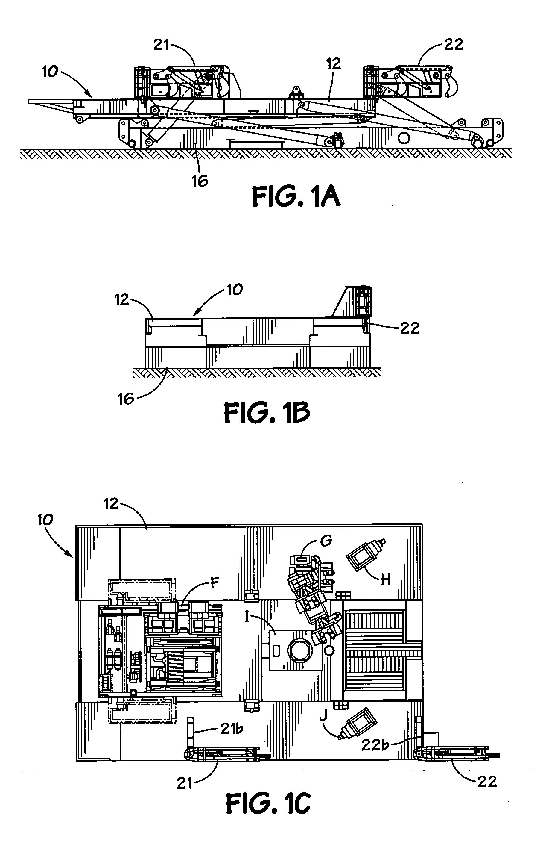 Drilling rig structure installation and methods