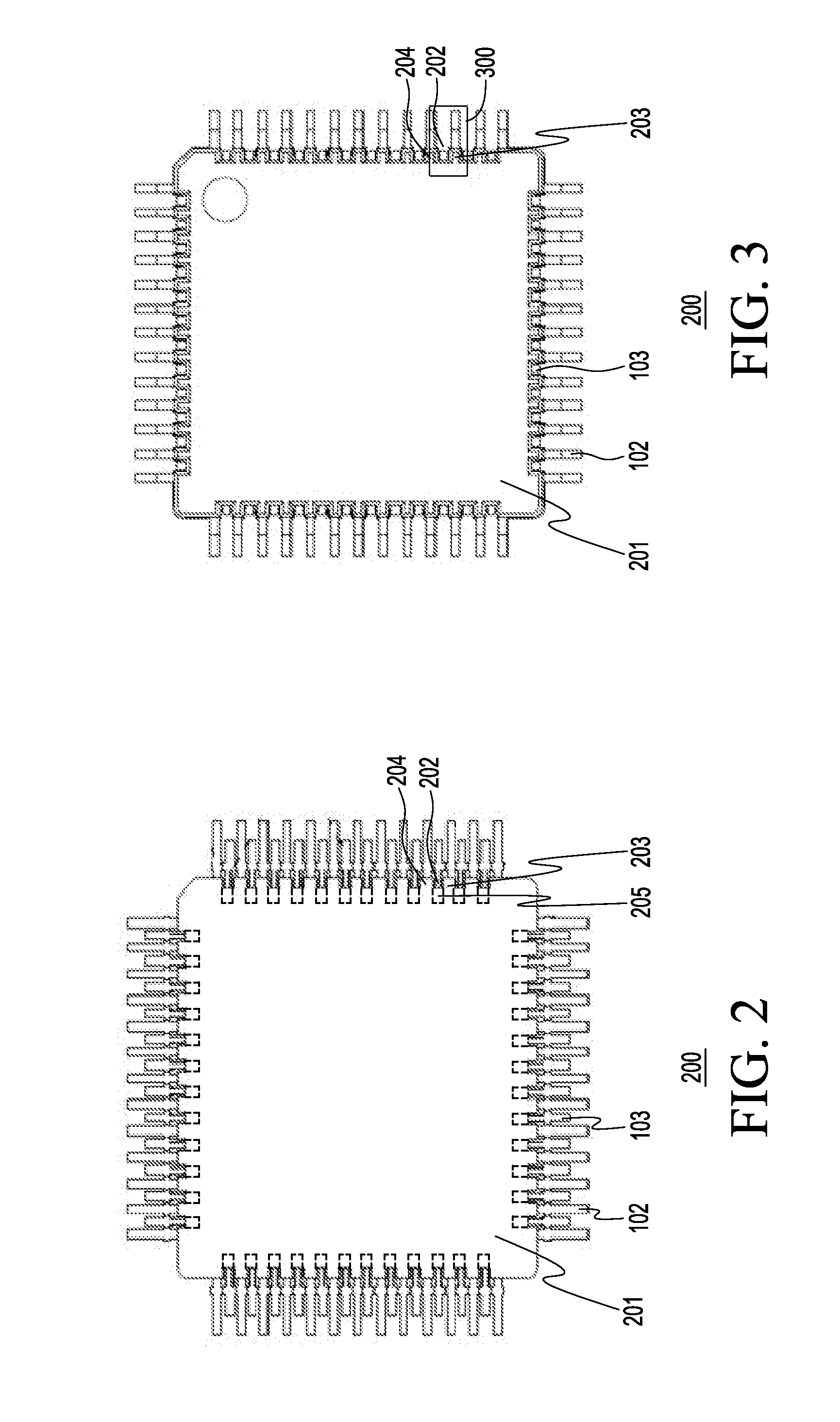 Semiconductor device with webbing between leads