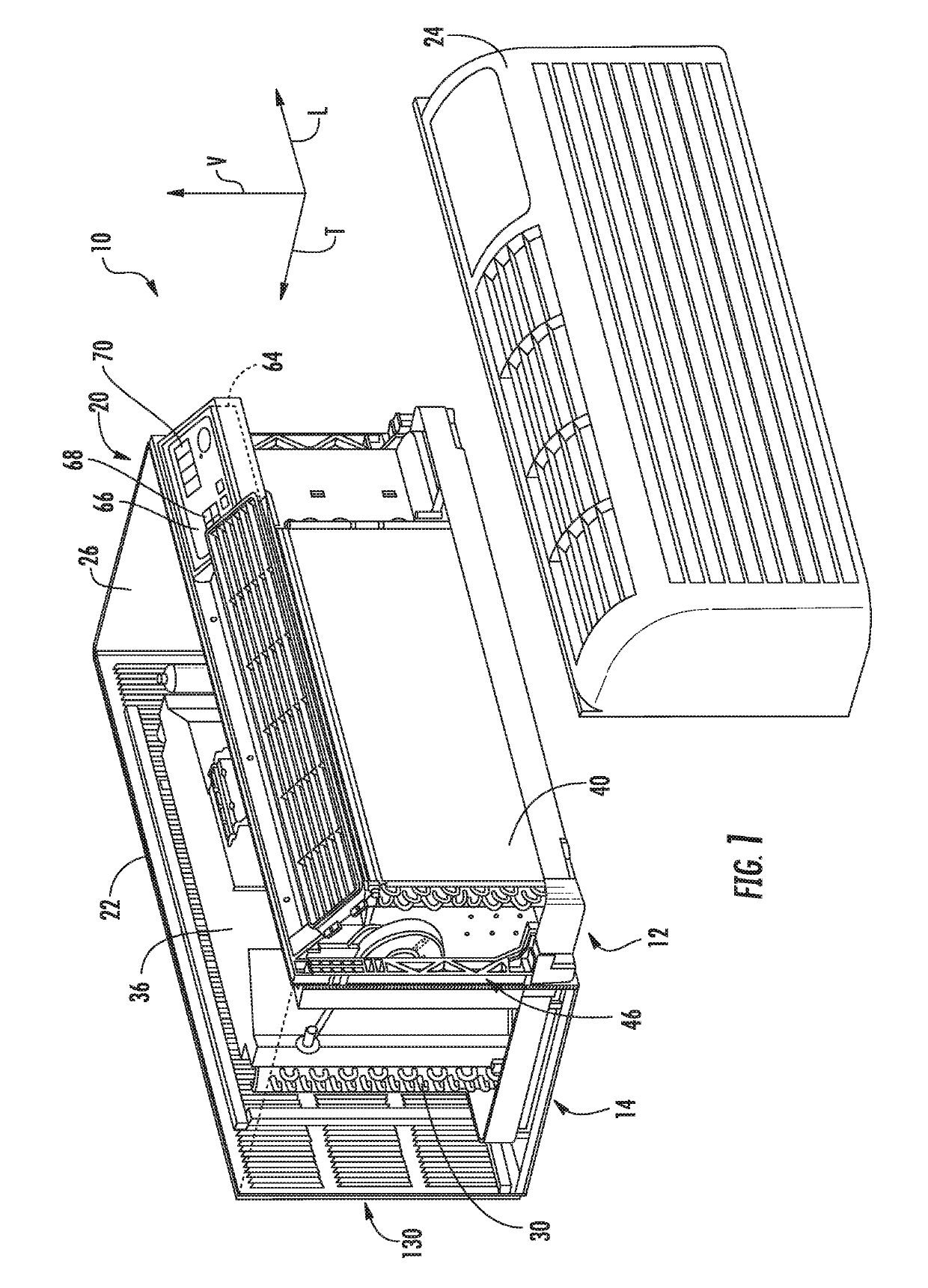 Fan assembly for a packaged terminal air conditioner unit