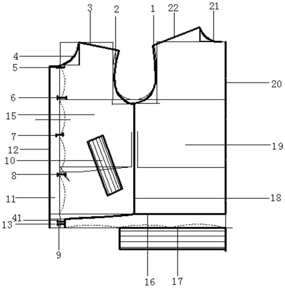 Rib stand collar jacket and tailoring method