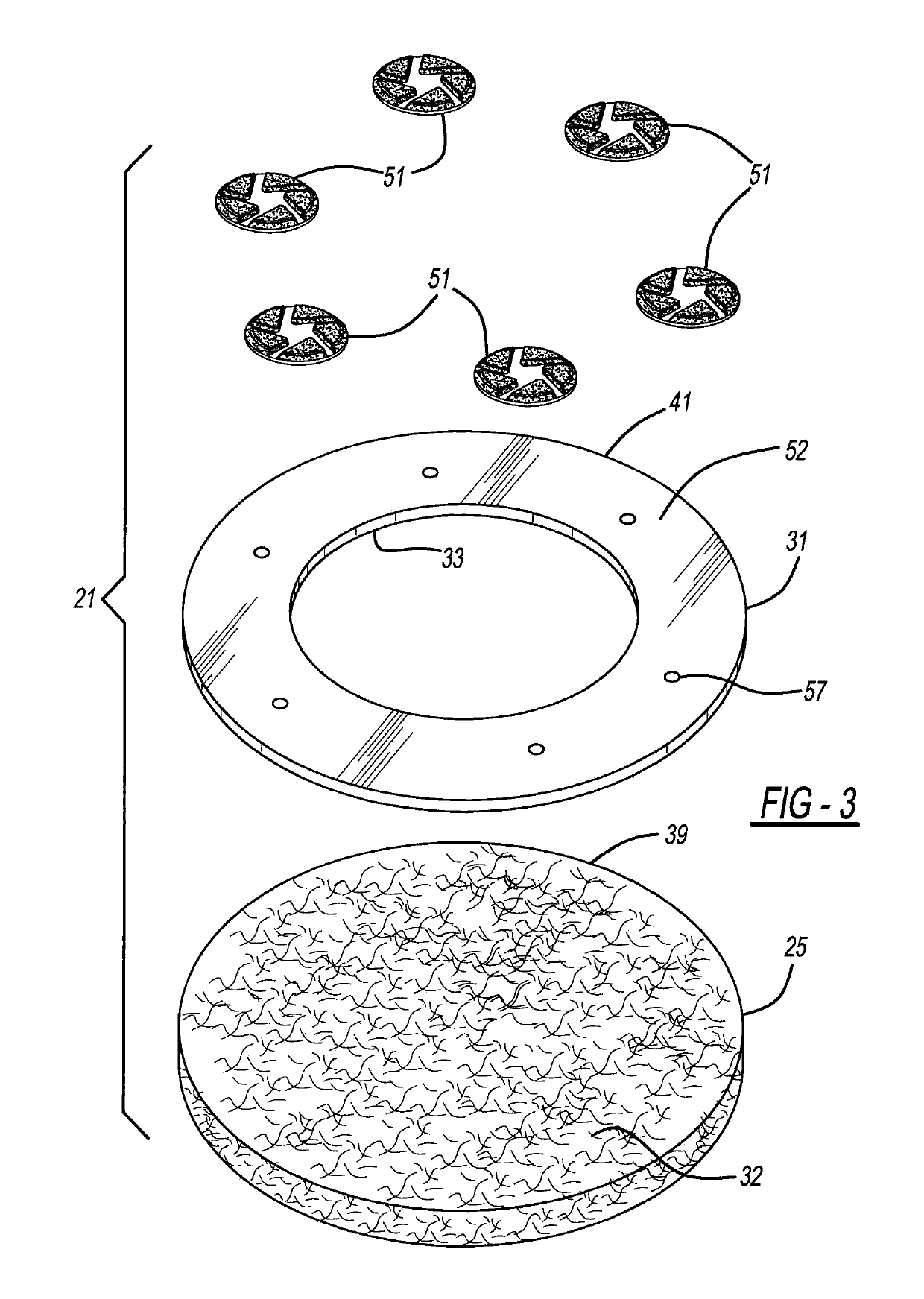 Grinding pad apparatus