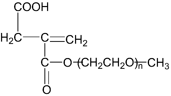 A polycar carboxylic acid system polymer water reduction agent and its preparation method