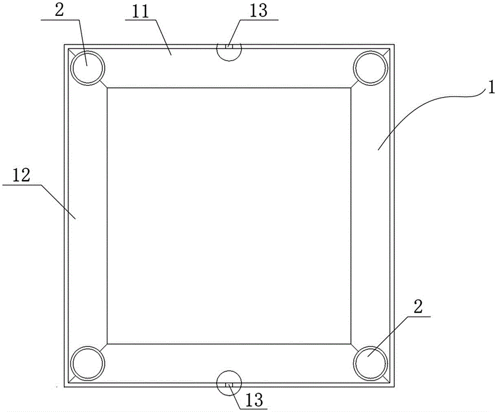 Elastic support platform for construction of bay window and bay window construction method