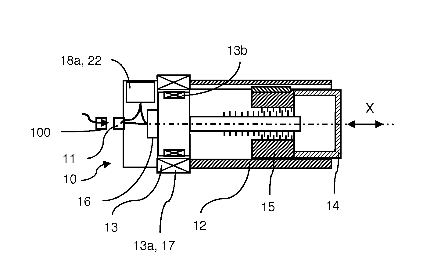 Electromechanical actuator with dual excitation