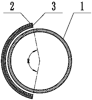 Anti-abrasion tile expansion joint used for thermoelectric boiler