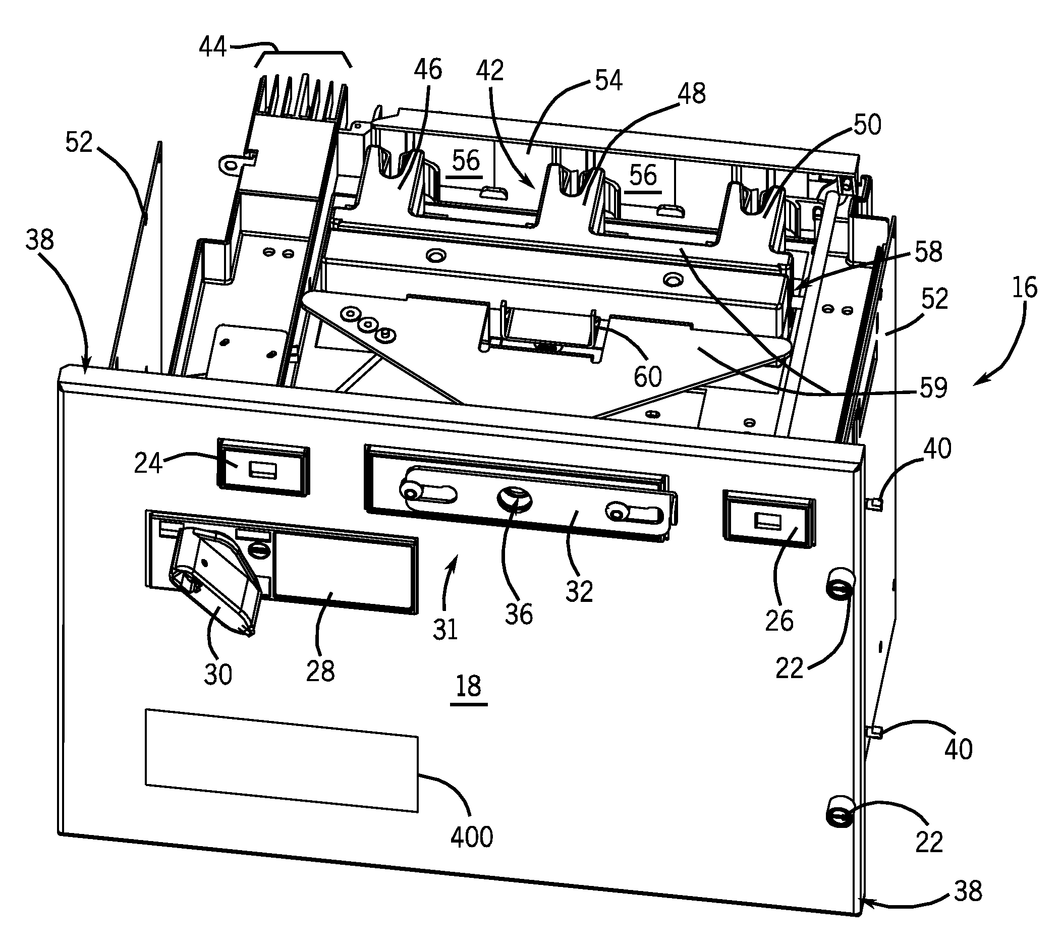 Motor control center subunit having visible contact disconnection and method of manufacture