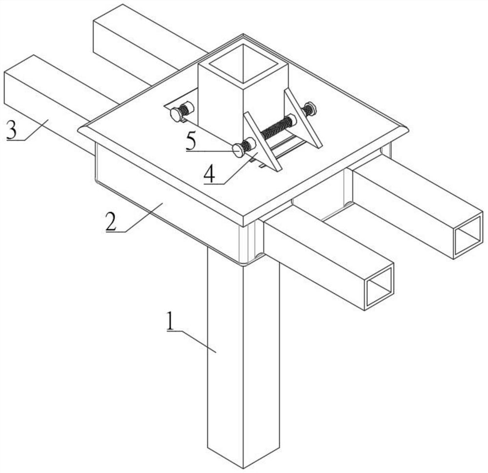 Fabricated building beam column steel structure connecting piece and construction method thereof