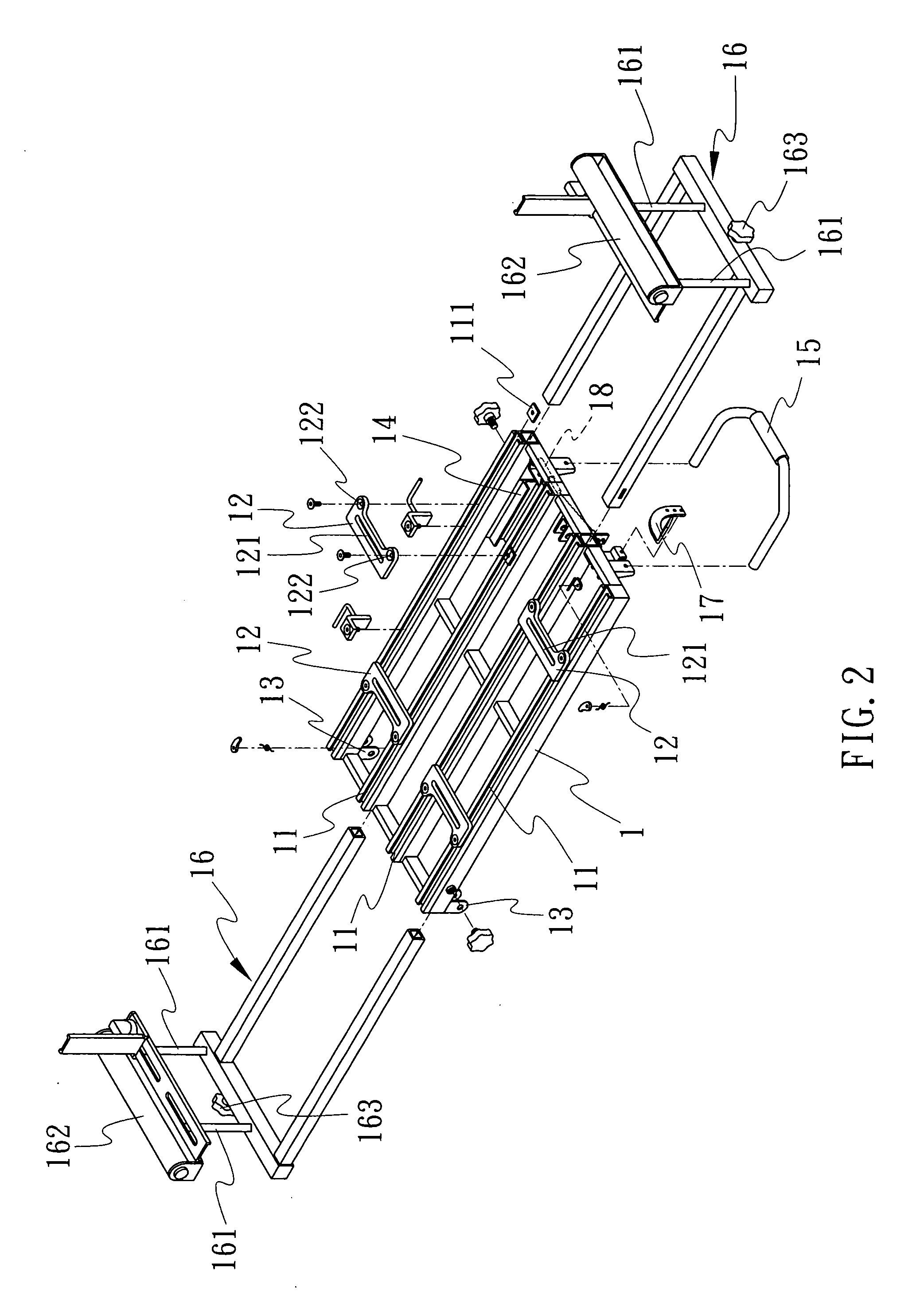 Cutting machine push cart