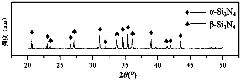 Silicon nitride nano-wire enhanced porous silicon nitride composite material and preparation method thereof