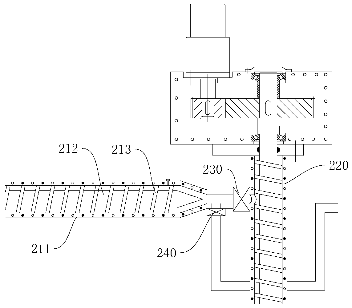 Lithium ion battery slurry spiral circulating stirring processing integrated system