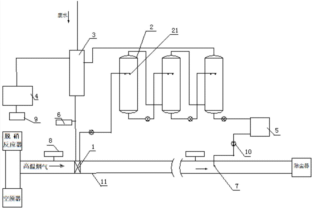 Method and device for realizing wastewater zero discharging based on multiple-effect sound wave action